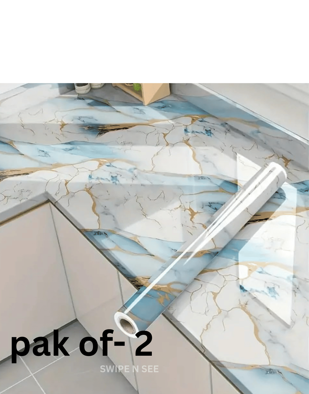 swipe n see Abstract Wallpaper ( 60 x 200 ) cm ( Pack of 2 )