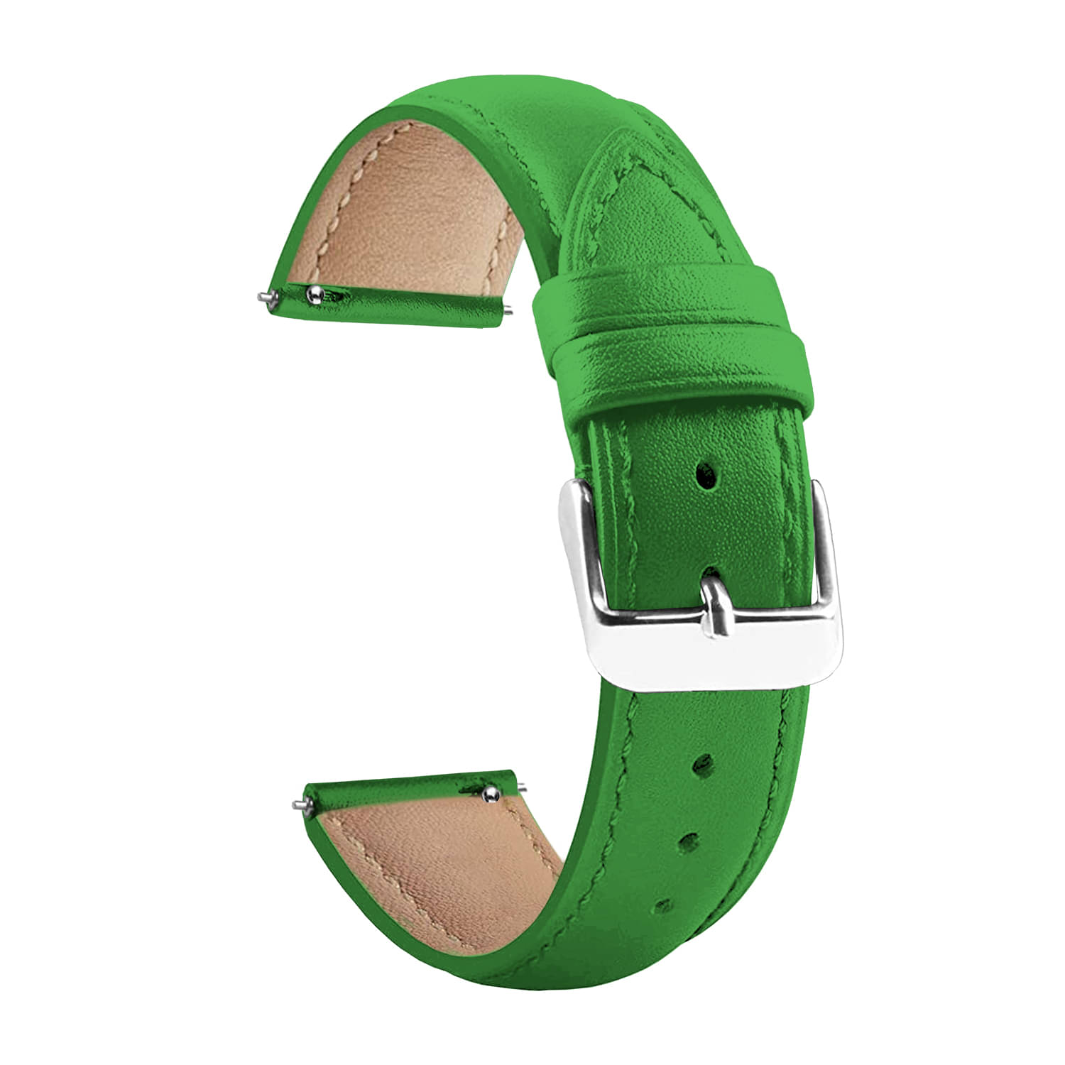 ACM Watch Strap Leather Belt 20mm compatible with Beatxp Evoke Neo Smartwatch Casual Classic Band Green ACM Watch Strap Leather Belt 20mm compatible with Beatxp Evoke Neo Smartwatch Casual Classic Band Green