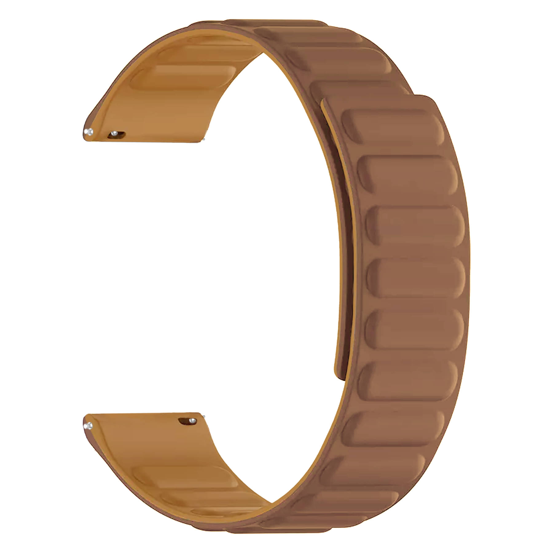     			ACM Watch Strap Magnetic Silicone 22mm compatible with Fire-Boltt Apollo 3 Bsw195 Bsw147 Smartwatch Luxury Band Brown