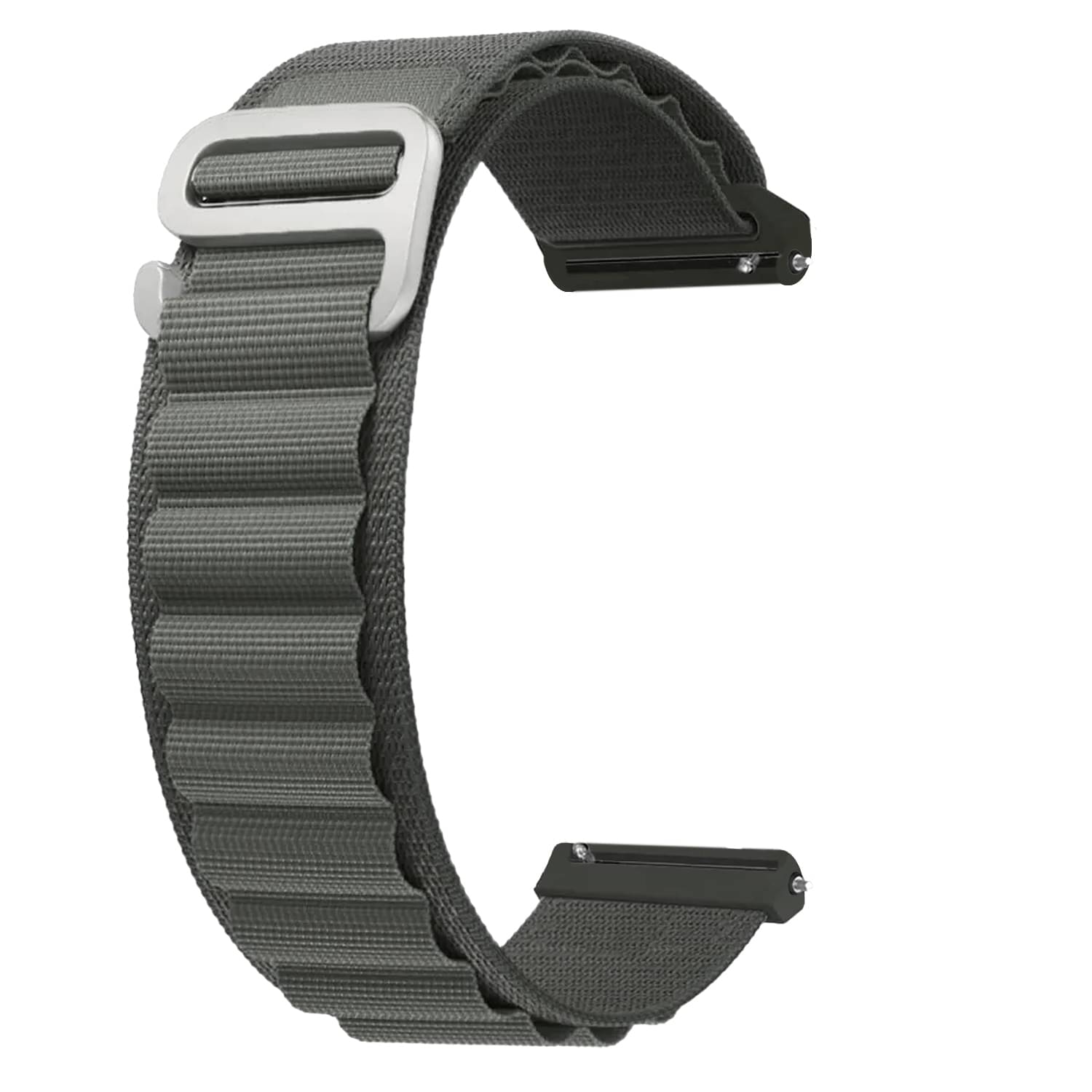     			ACM Watch Strap Nylon 22mm compatible with Amazfit Bip 5 Smartwatch Sports Hook Band Grey