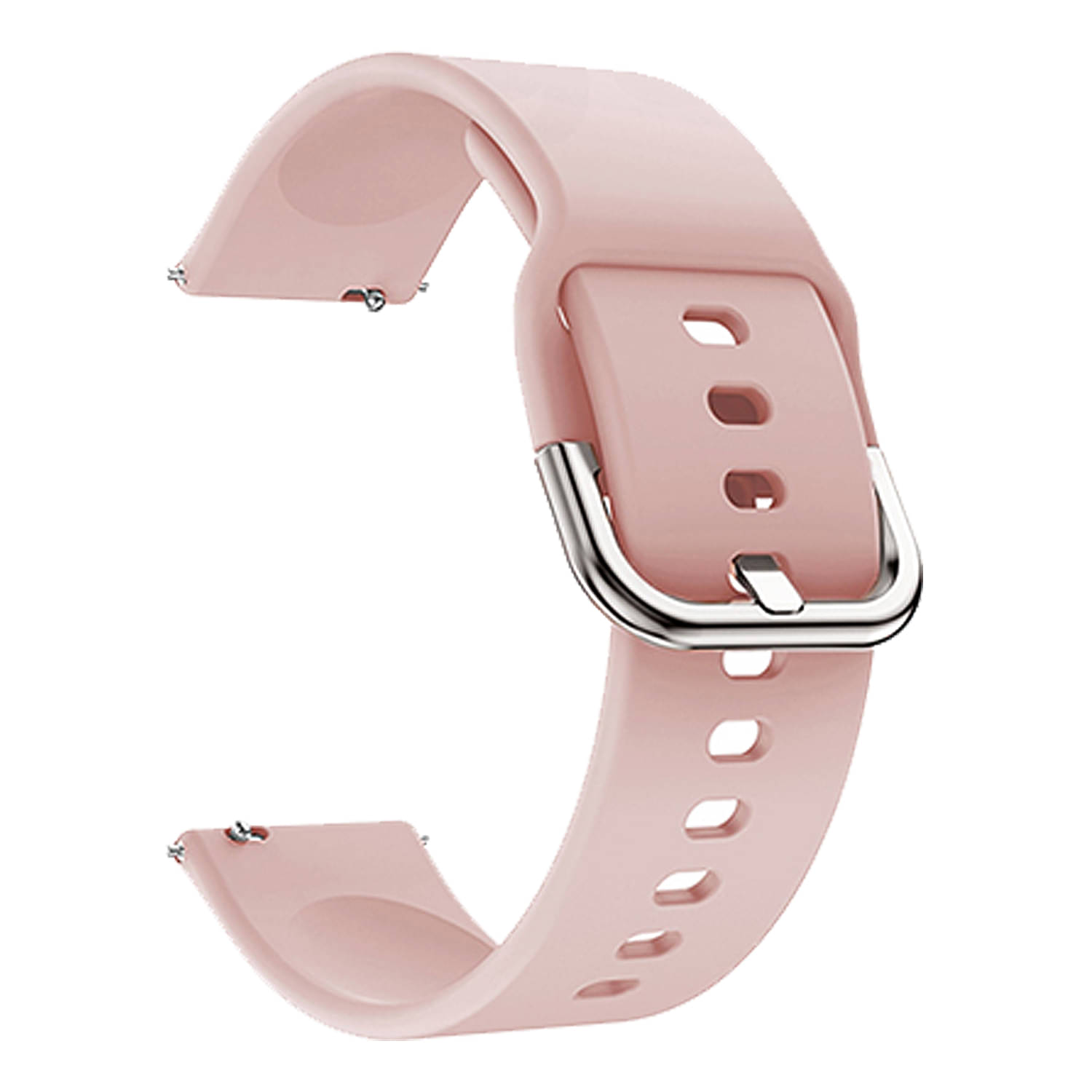 ACM Watch Strap Silicone Belt 22mm compatible with Amazfit Bip 5 Smartwatch Sports Hook Band Creame Pink ACM Watch Strap Silicone Belt 22mm compatible with Amazfit Bip 5 Smartwatch Sports Hook Band Creame Pink