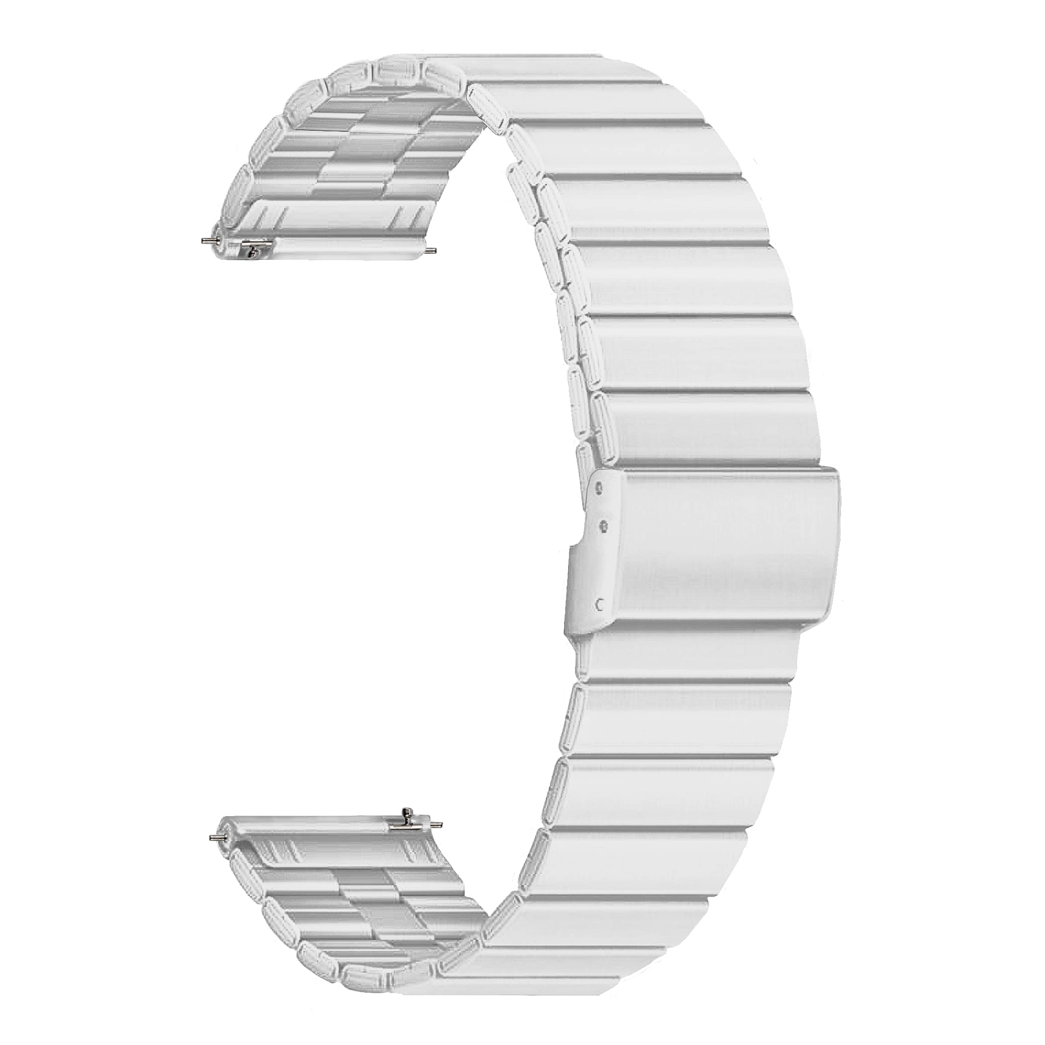 ACM Watch Strap Stainless Steel Metal 22mm compatible with Fire-Boltt Marshal Bsw163 Smartwatch Adjustable Belt Band Silver ACM Watch Strap Stainless Steel Metal 22mm compatible with Fire-Boltt Marshal Bsw163 Smartwatch Adjustable Belt Band Silver