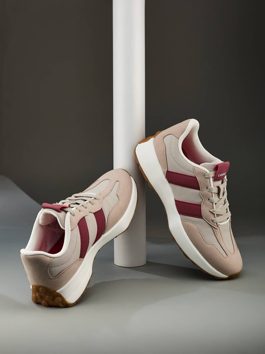     			Campus BRISK Beige Men's Sneakers