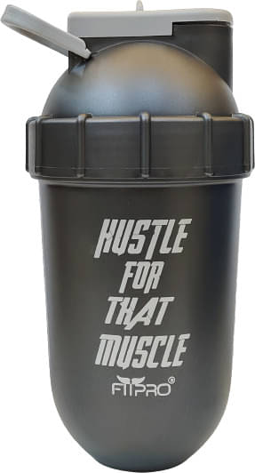     			FitPro Plastic Black 700 mL Shaker ( Pack of 1 )