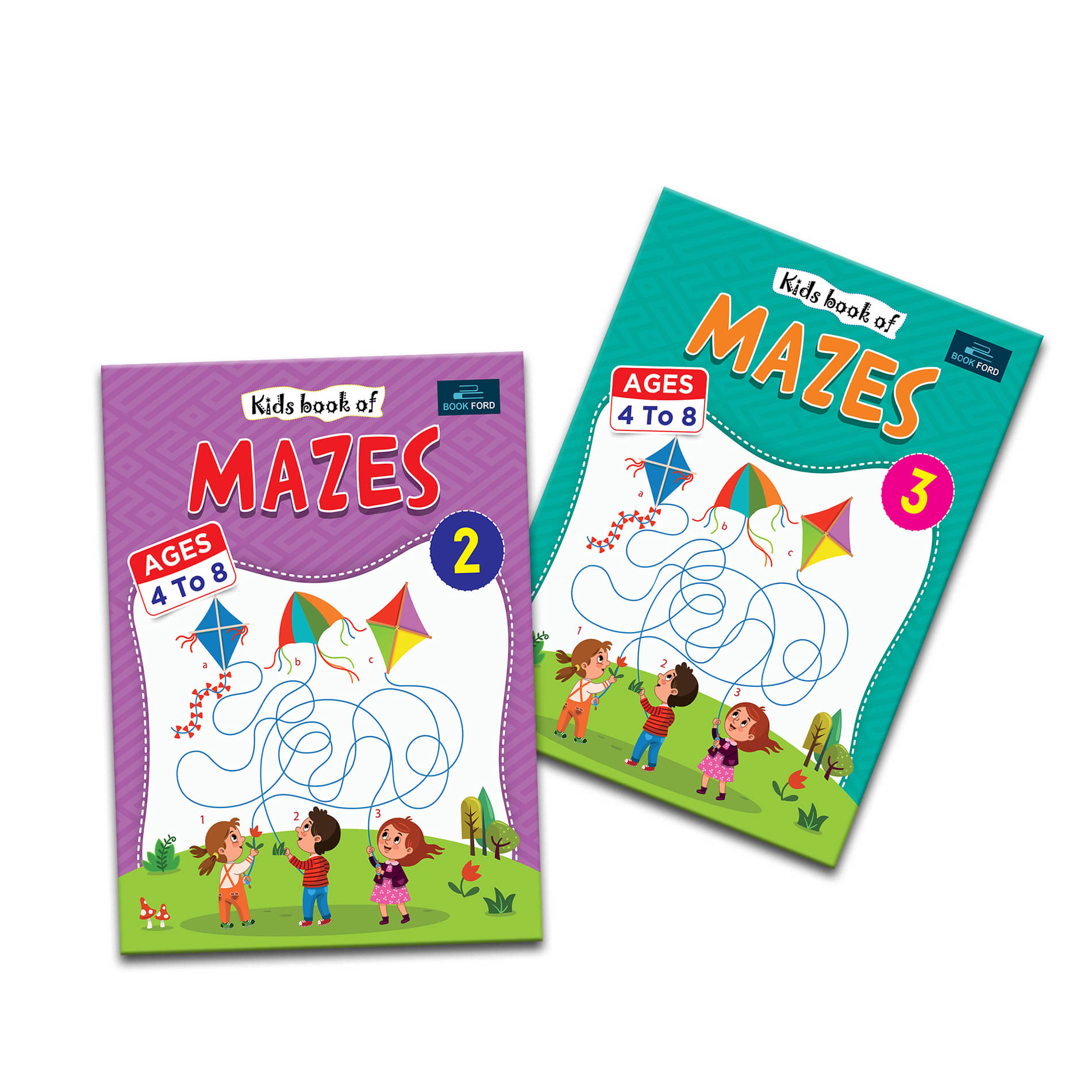     			Kids Book of Mazes (Set of 2) - Part 2 and 3 I Fun Activity Book for children BOOK FORD PUBLICATIONS