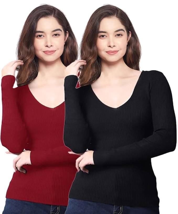     			Louis Craft Multicolor Cotton Women's Regular Top ( Pack of 2 )