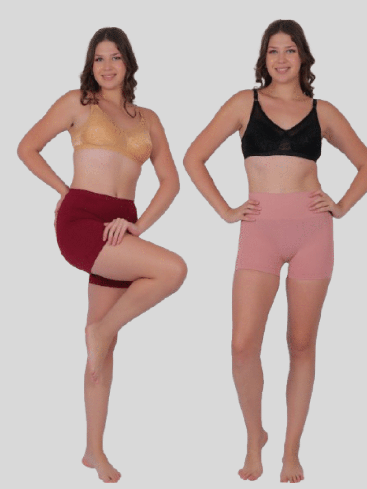 Pia Trends Pack of 2 Cotton Blend Women's Tummy Tucker ( Maroon,Peach )     			Pia Trends Pack of 2 Cotton Blend Women's Tummy Tucker ( Maroon,Peach )