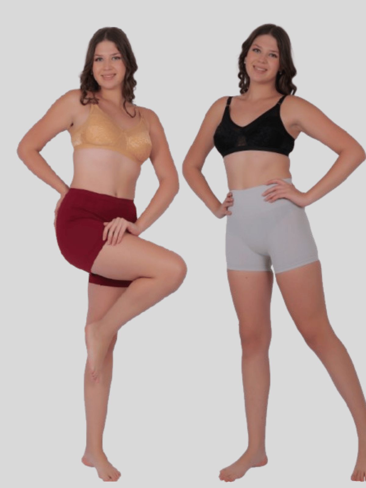 Pia Trends Pack of 2 Cotton Blend Women's Tummy Tucker ( Maroon,Light Grey ) Pia Trends Pack of 2 Cotton Blend Women's Tummy Tucker ( Maroon,Light Grey )