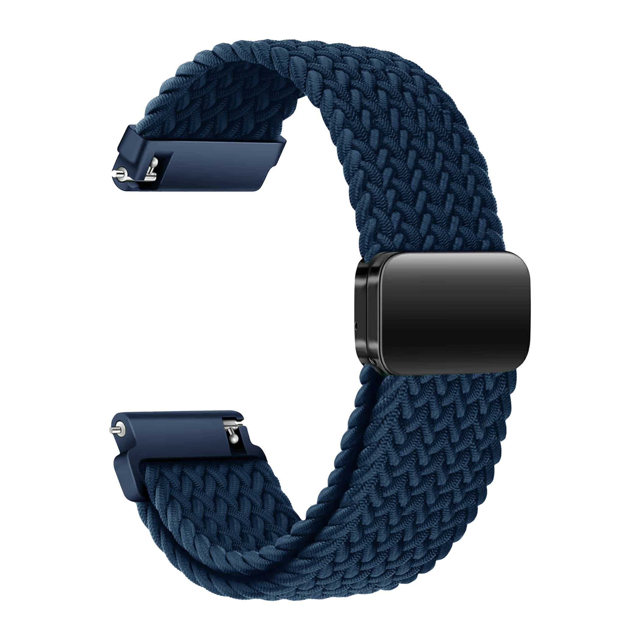 ACM Watch Strap Woven Braided Magnetic 22mm compatible with Riviera Rsw-10 Smartwatch Adjustable Belt Band Blue ACM Watch Strap Woven Braided Magnetic 22mm compatible with Riviera Rsw-10 Smartwatch Adjustable Belt Band Blue