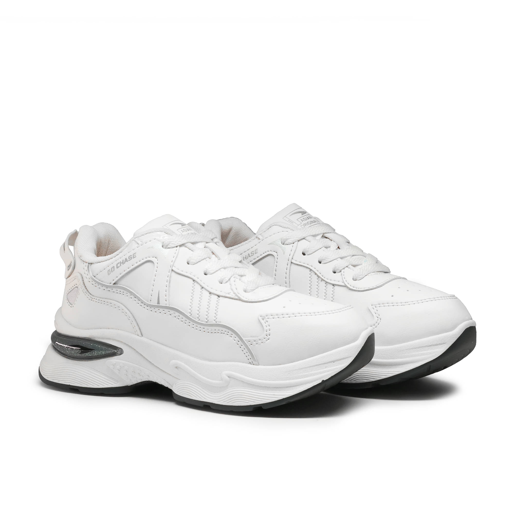 ASIAN White Women's Sneakers     			ASIAN White Women's Sneakers