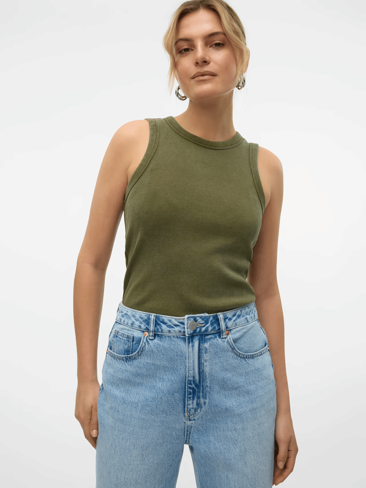     			ATIGIANO APPAREL Women's Woollen Tank Top ( Olive )