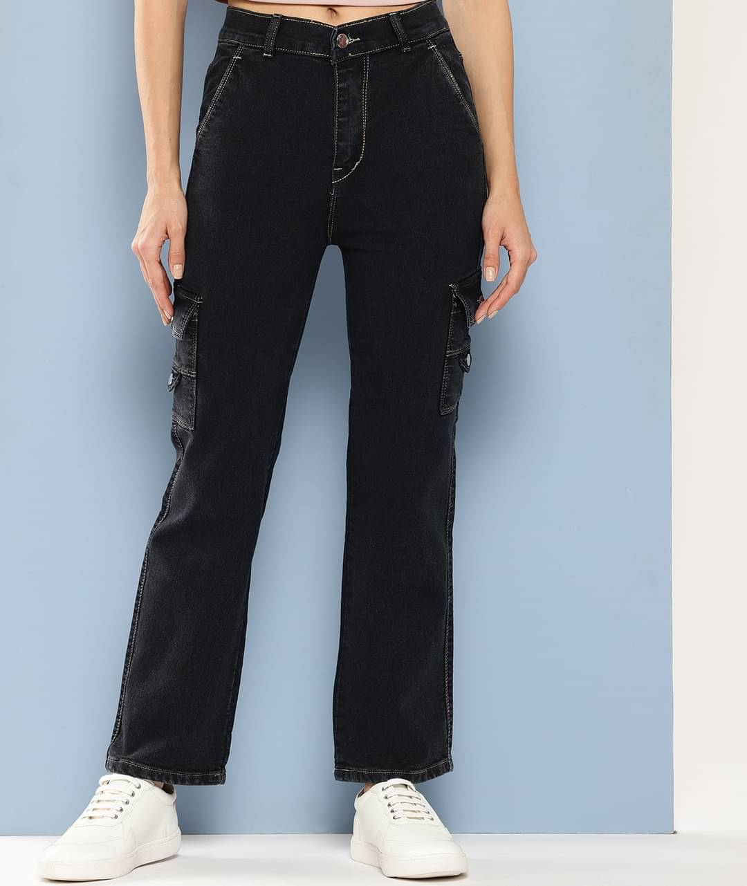     			Aarika Girls Denim Jeans ( Pack of 1 , Black )