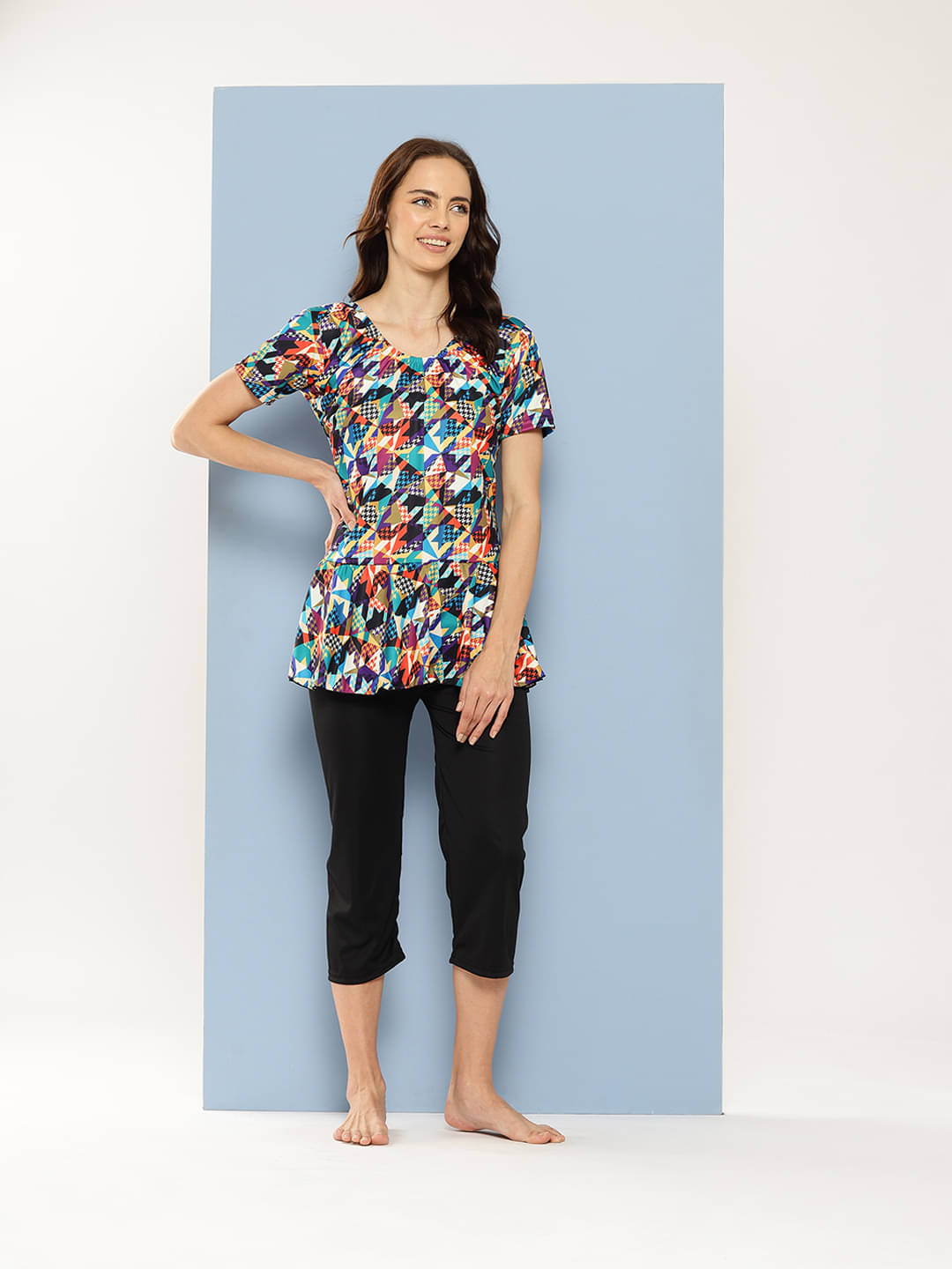     			Aarika Nylon Multi Color Beach Dresses -