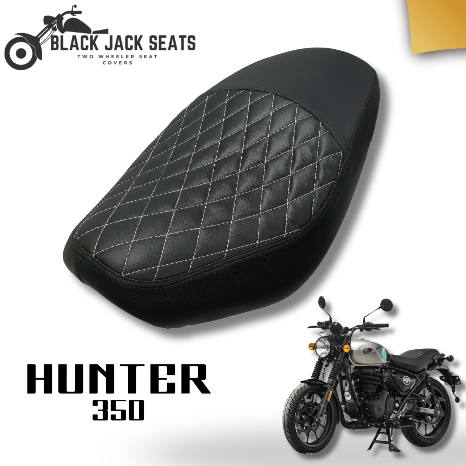     			Black Jack Seats Hunter 350 Diamond Cut Seat Cover | Premium Comfort & Stylish Design