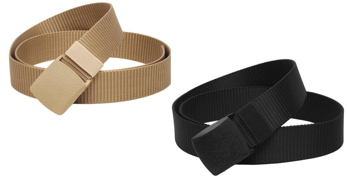     			Bonheur - Multicolor Nylon Men's Party Belt ( Pack of 2 )