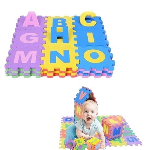     			Eclet Best Buy Mini Mat Puzzle To ABCD Alphabet Blocks Puzzle Foam Mat for Kids Education Toys Developmental Intelligence Toy for Kids Puzzle Educational Learning Toy  (36 Pieces)