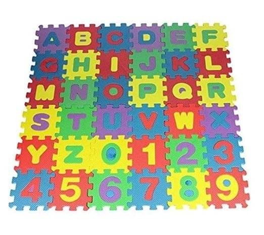     			Eclet Everything to Shop Eva Puzzle Mat I Non Toxic Alphabet Puzzle Mat I THICKEST ABC + Numbers 0 to 9 Flooring Mat I Alphabet 36 Pieces Puzzle Mate Learning of Children