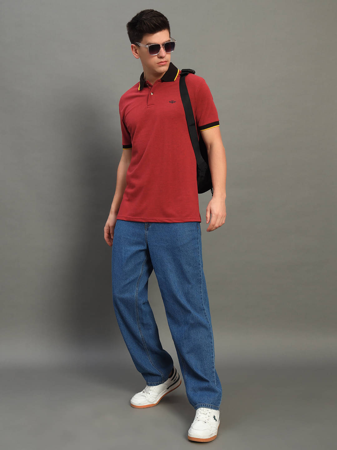 GET GOLF Pack of 1 Cotton Blend Regular Fit Solid Half Sleeves Men's Polo T Shirt ( Rust Brown ) GET GOLF Pack of 1 Cotton Blend Regular Fit Solid Half Sleeves Men's Polo T Shirt ( Rust Brown )