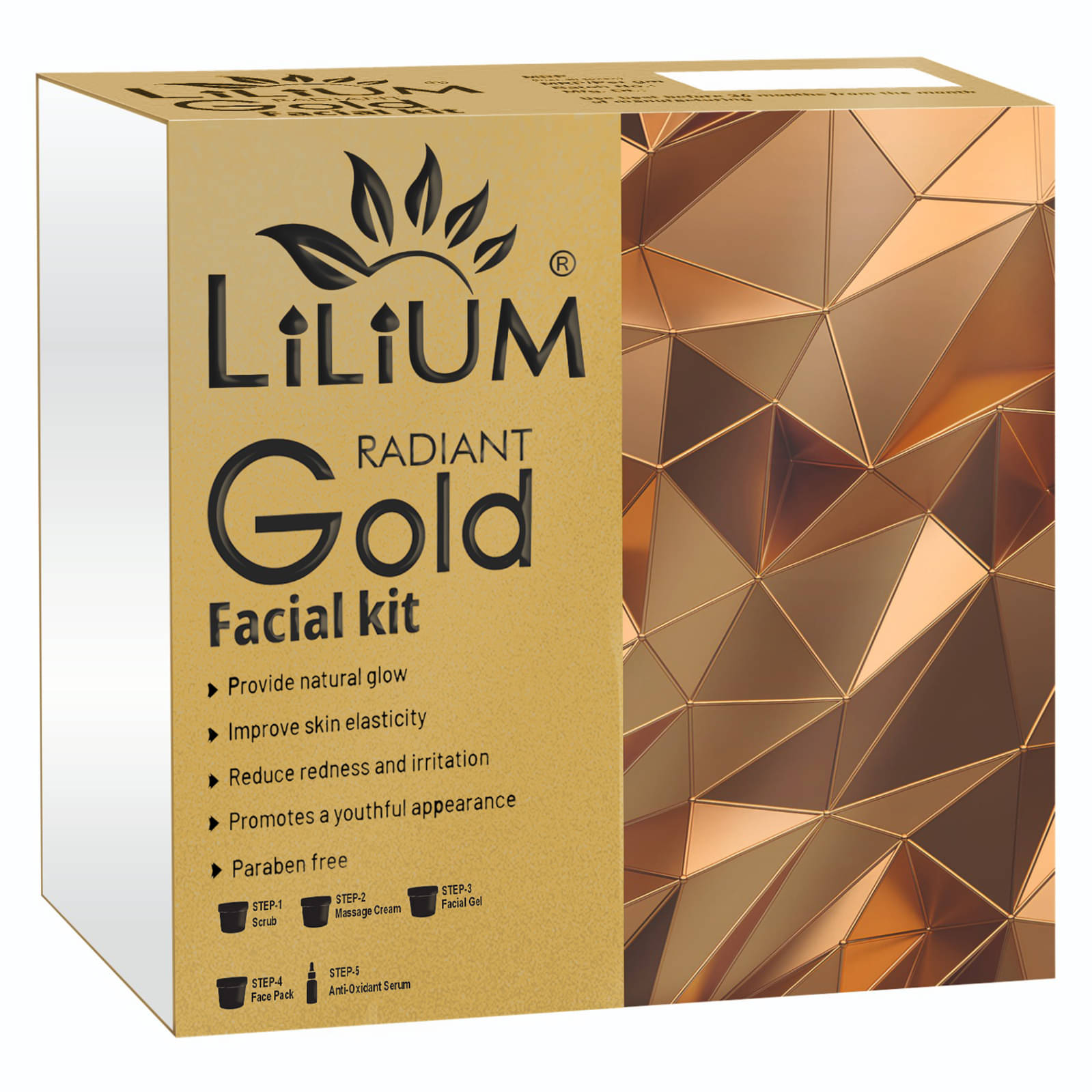     			Lilium Gold Facial Kit 410g Less Than 3 Times Use Facial Kit For All Skin Type Gold 410 ( Pack of 1 )