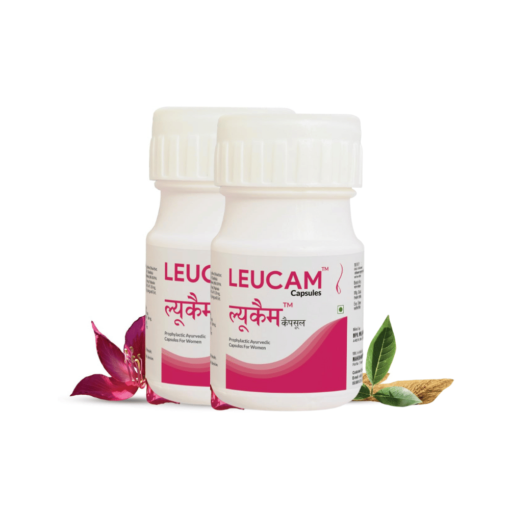 MPIL Leucam CAPSULES | Helps in PCOD PCOS & UTI Relief ( Pack Of 2 )