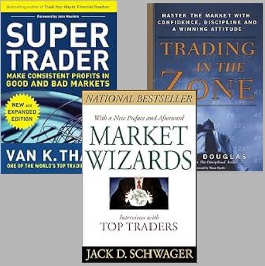     			Market Wizards + Trading in the Zone + Super Trader