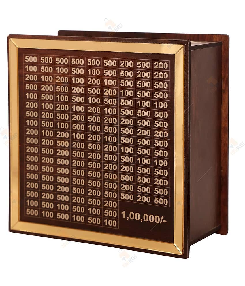 Midastra Engineered Wood Brown Madagascar Piggy Bank ( Pack of 1 ) - Stationery | Buy online on ZillyBuy