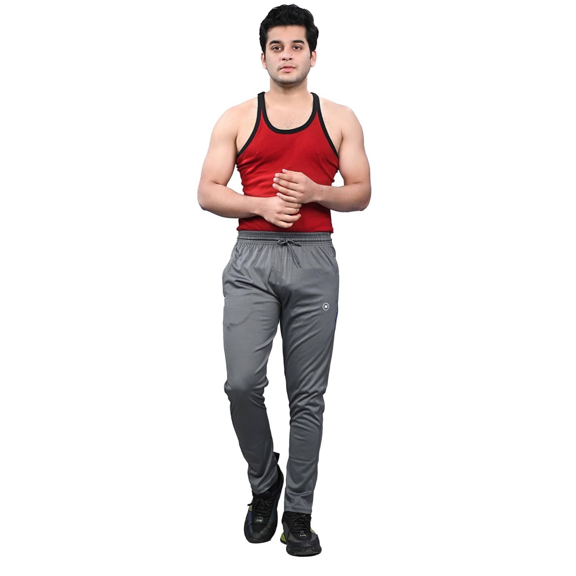 NEOCARDIN Grey Polyester Men's Trackpants ( Pack of 1 ) - Track Pants | Buy online on ZillyBuy