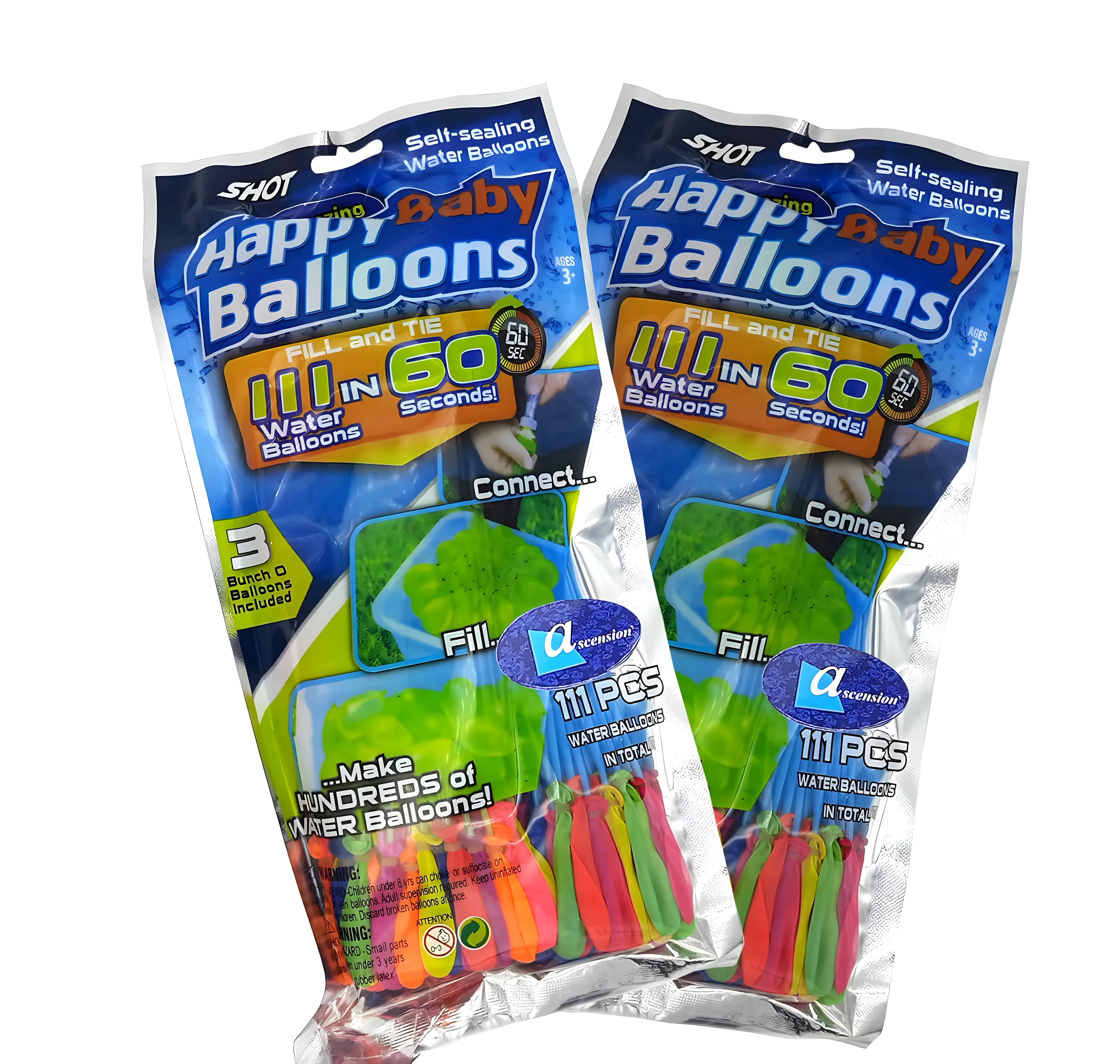     			(Pack 2) happy baby balloons,  water balloons, holi fuggaa, holi balloons, magic water balloons, 111 water ballons, water balloon, kids balloon, festival balloons, party balloons, balloon set, holi balloon