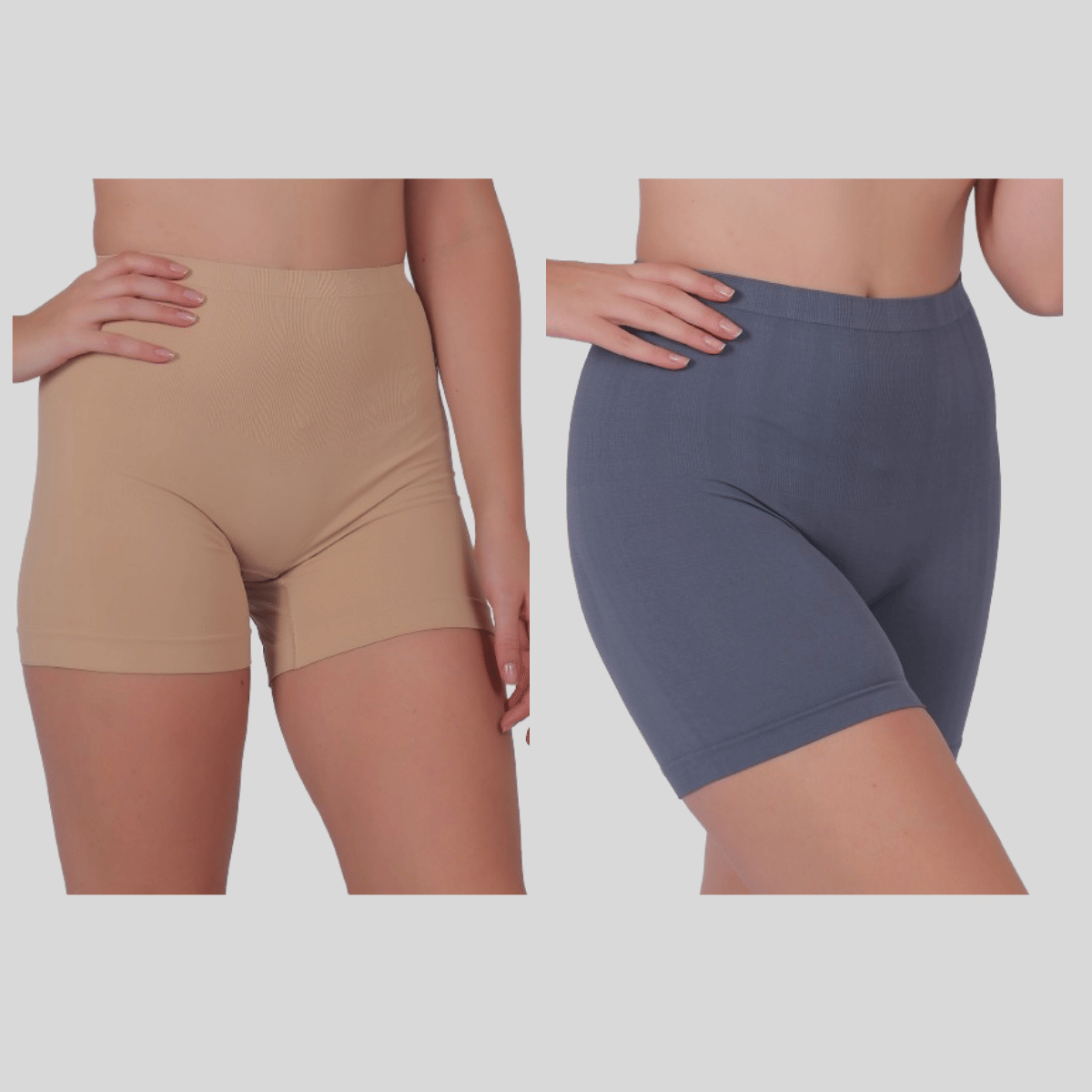     			Pia Trends Pack of 2 Cotton Blend Women's Tummy Tucker ( Beige,Grey )