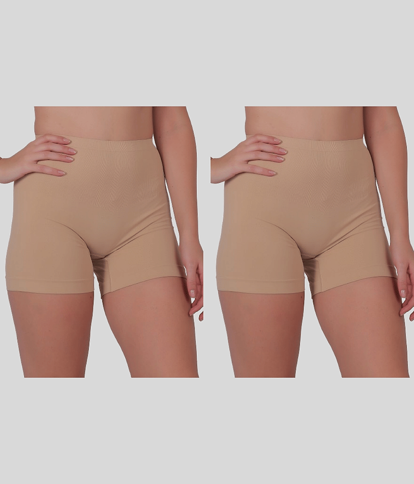 Pia Trends Pack of 2 Cotton Blend Women's Tummy Tucker ( Beige,Maroon ) - Shapewear | Buy online on ZillyBuy