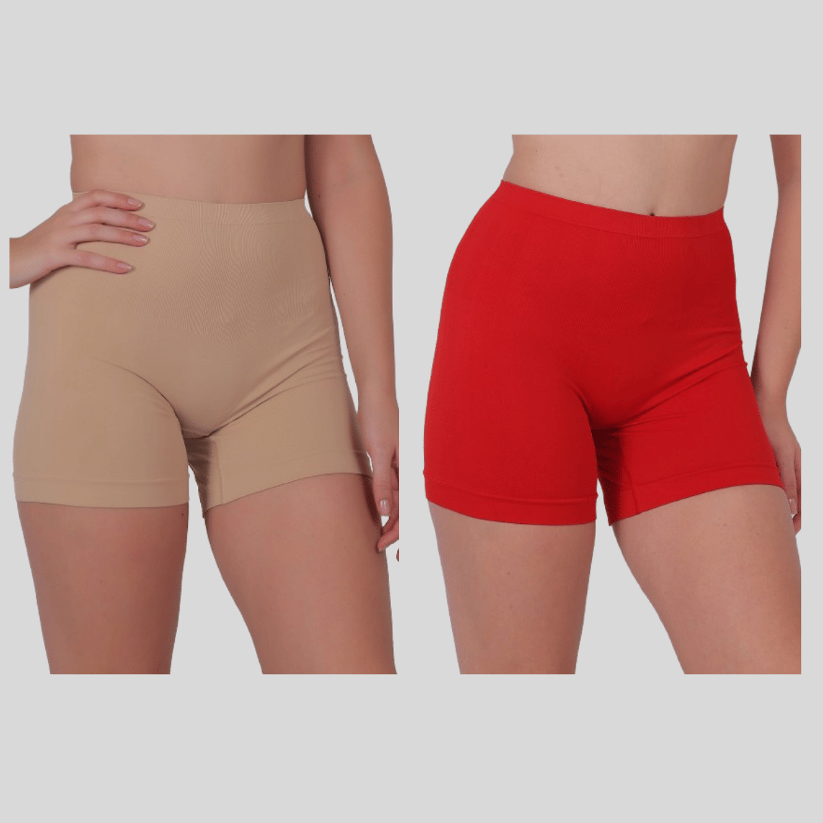 Pia Trends Pack of 2 Cotton Blend Women's Tummy Tucker ( Beige,Red ) Pia Trends Pack of 2 Cotton Blend Women's Tummy Tucker ( Beige,Red )