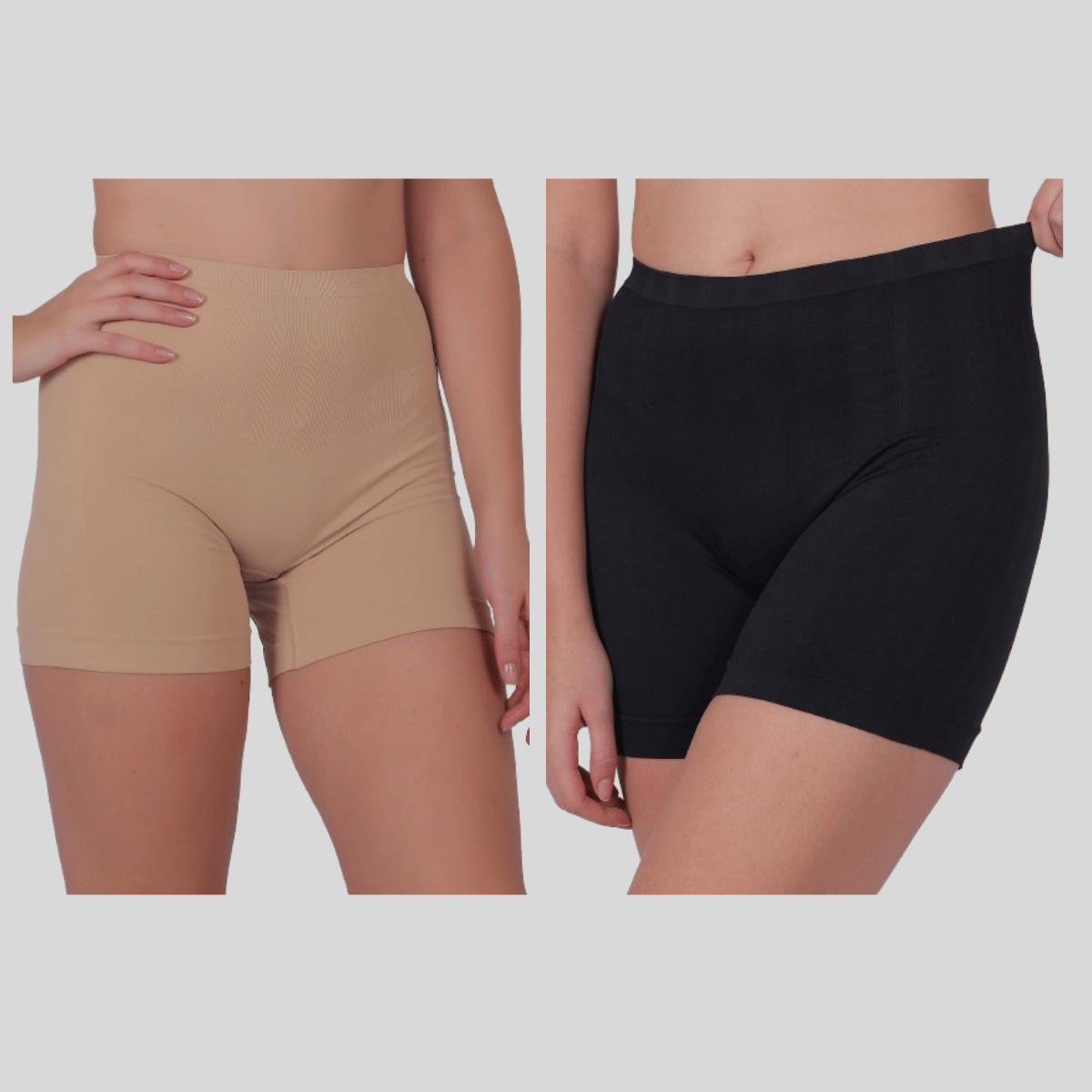 Pia Trends Pack of 2 Cotton Blend Women's Tummy Tucker ( Beige,Black ) Pia Trends Pack of 2 Cotton Blend Women's Tummy Tucker ( Beige,Black )