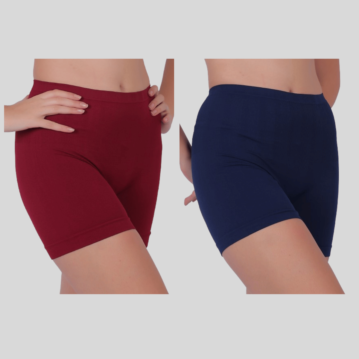 Pia Trends Pack of 2 Cotton Blend Women's Tummy Tucker ( Maroon,Navy Blue ) Pia Trends Pack of 2 Cotton Blend Women's Tummy Tucker ( Maroon,Navy Blue )