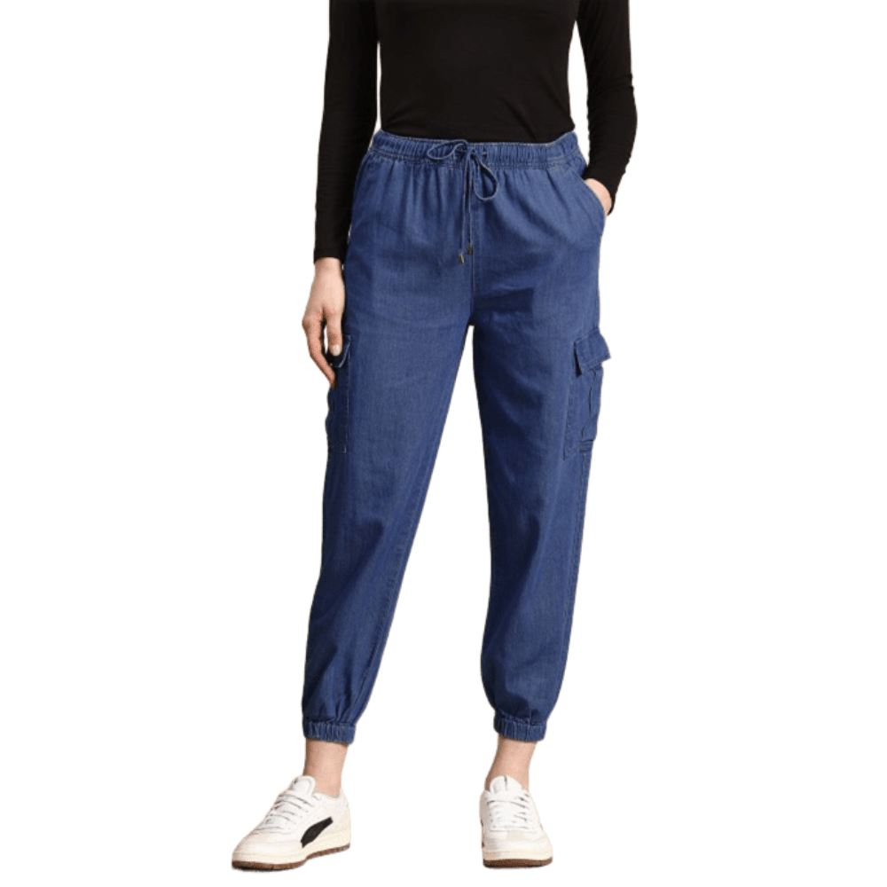 Reoutlook - Blue Denim Jogger Women's Jeans ( Pack of 1 ) - Jeans | Buy online on ZillyBuy