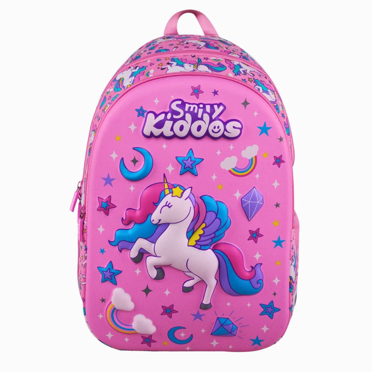     			Smily Kiddos Pink Polyester Backpack For Kids