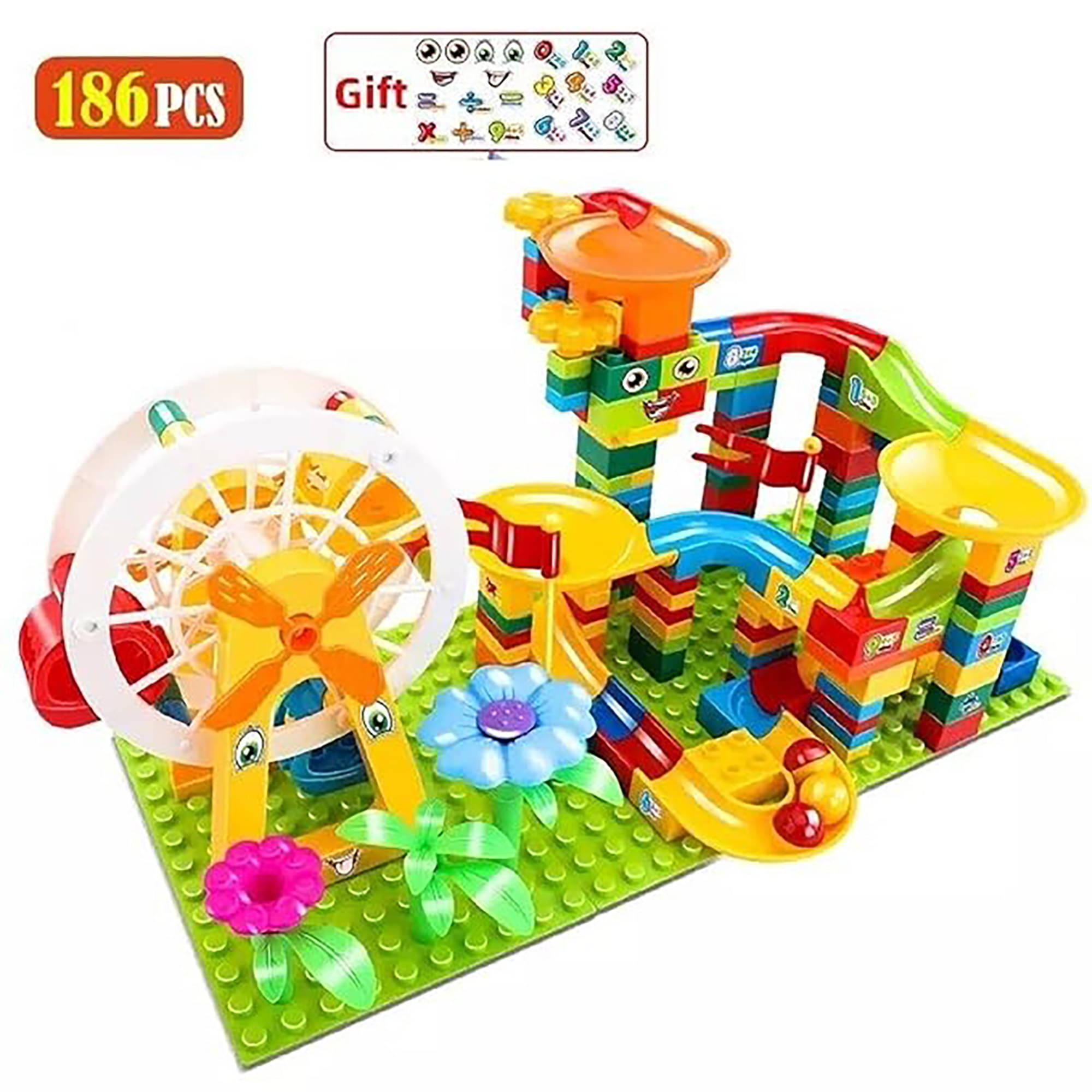    			TOY DEKHO Brain Development Variable Sliding Blocks Building Blocks Assembly Blocks Educational Blocks Toy For Kids Boys Girls 3+ Years  Plastic Multicolour- 186 pcs