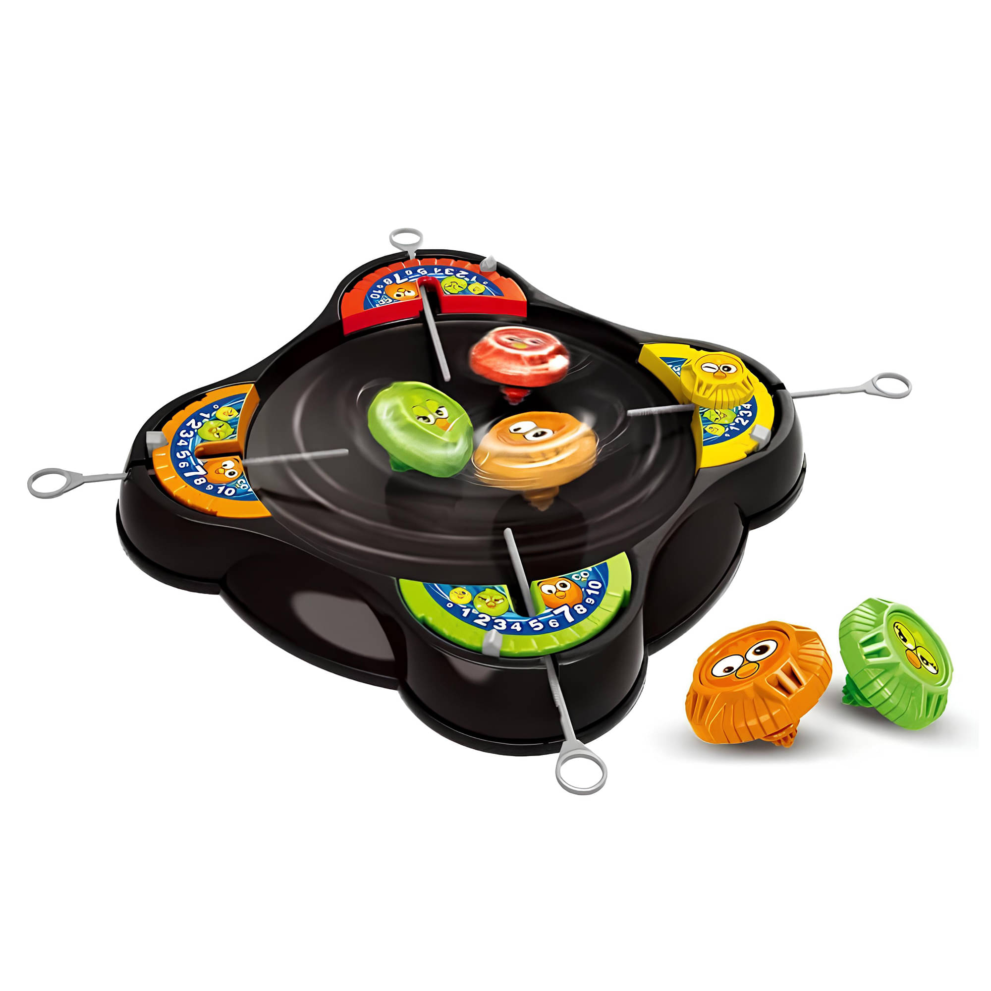     			TOY DEKHO Cool Top Spinning Battle Game with Funny Emoji Launchers Classic Super Disk 4 Spinners for Kids and Adults Perfect Party Fun Stress Relief Toy for Ages 3+