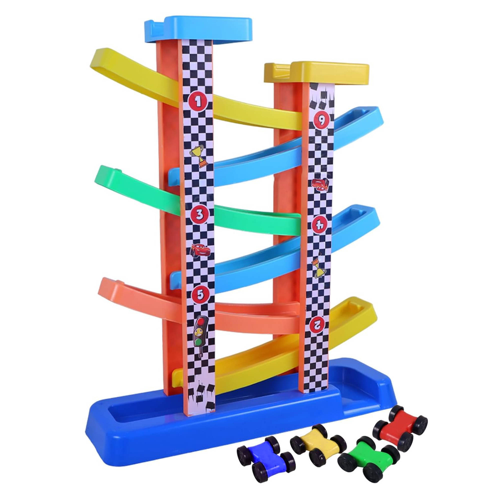 TOY DEKHO Race Fighter Toy for kids / Ramp Toy with 4 Mini Cars / Car Ramp Toy for Girls and Boys / Car Ramp Racer Toy Vehicle Set with 4 Mini Cars For 3+ Years kids / Sliding Car Game With Multicolor Cars. TOY DEKHO Race Fighter Toy for kids / Ramp Toy with 4 Mini Cars / Car Ramp Toy for Girls and Boys / Car Ramp Racer Toy Vehicle Set with 4 Mini Cars For 3+ Years kids / Sliding Car Game With Multicolor Cars.
