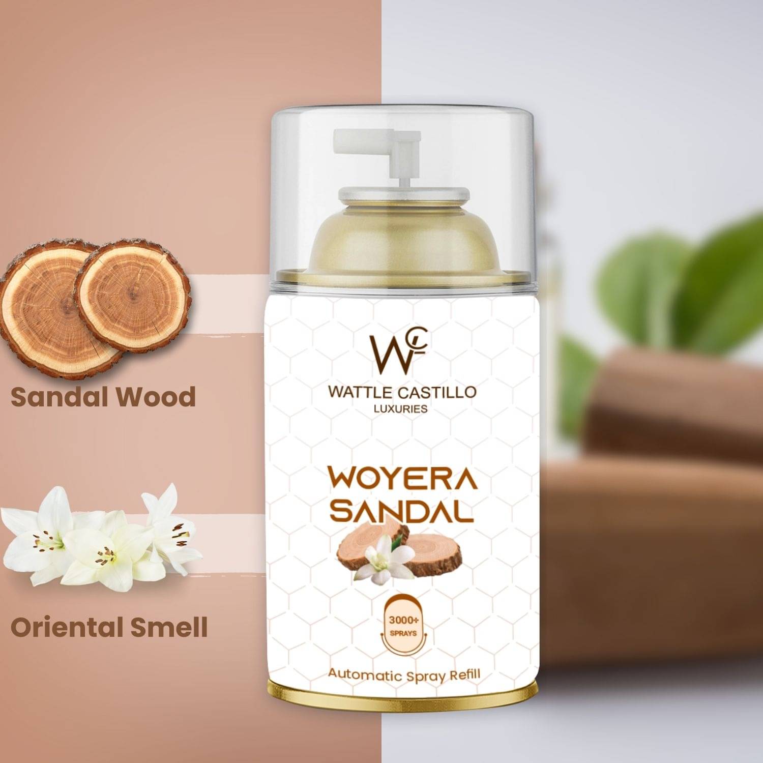     			Wattle Castillo Room Freshener Refill 265ml woyera sandal ( Pack of 1 )