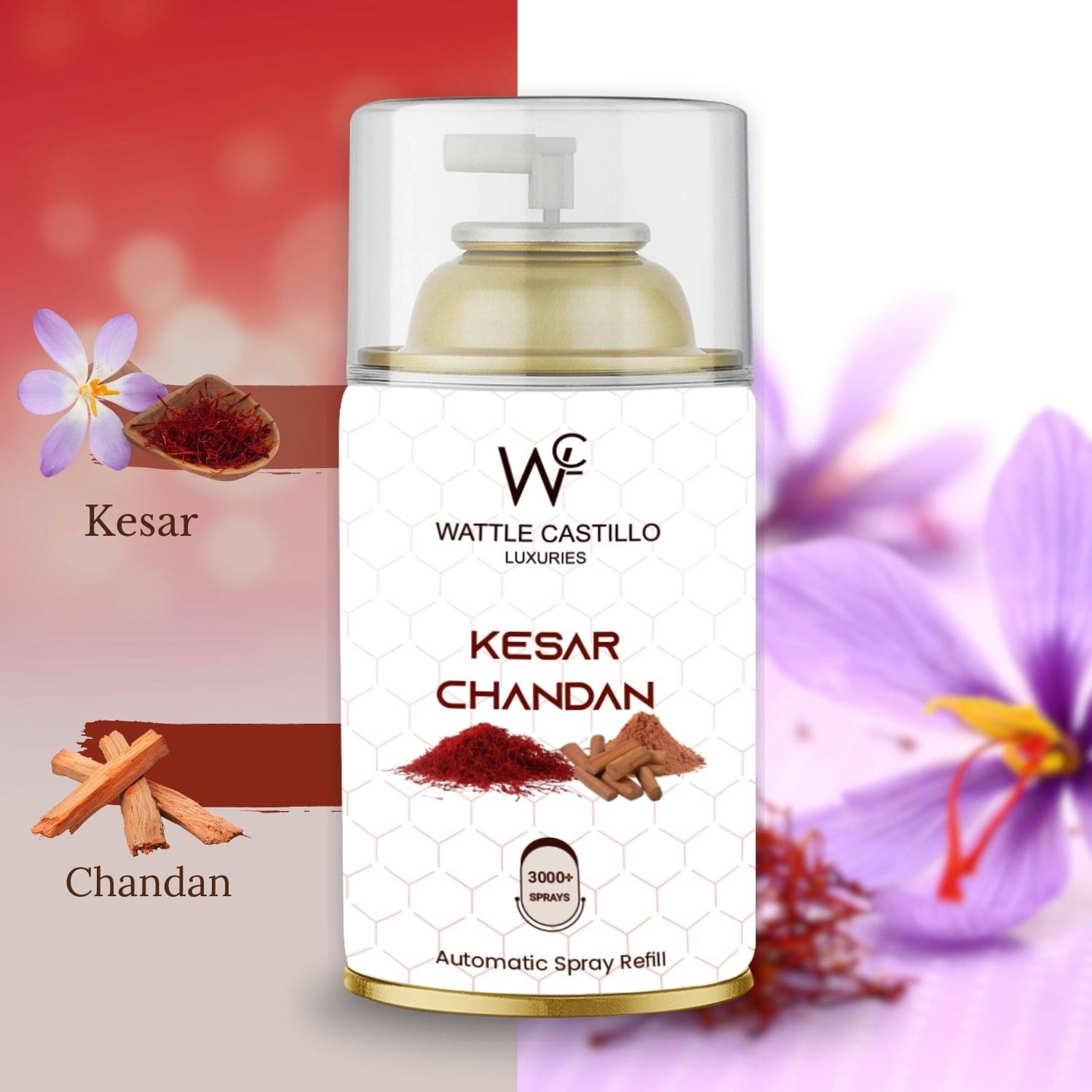 Wattle Castillo Room Freshener Refill 265ML-Kesar chandan ( Pack of 1 ) Wattle Castillo Room Freshener Refill 265ML-Kesar chandan ( Pack of 1 )