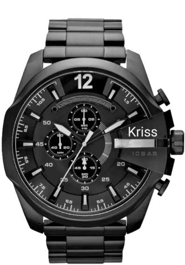 kriss collection Black Metal Analog Men's Watch