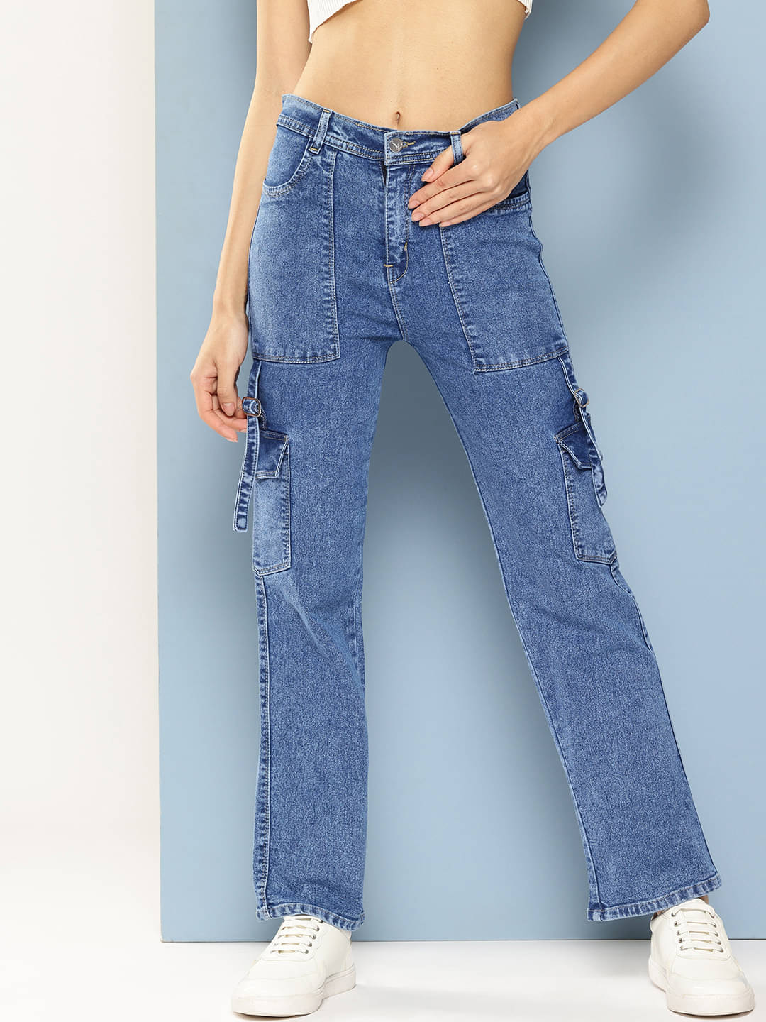     			Aarika - Blue Denim Regular Fit Women's Jeans ( Pack of 1 )