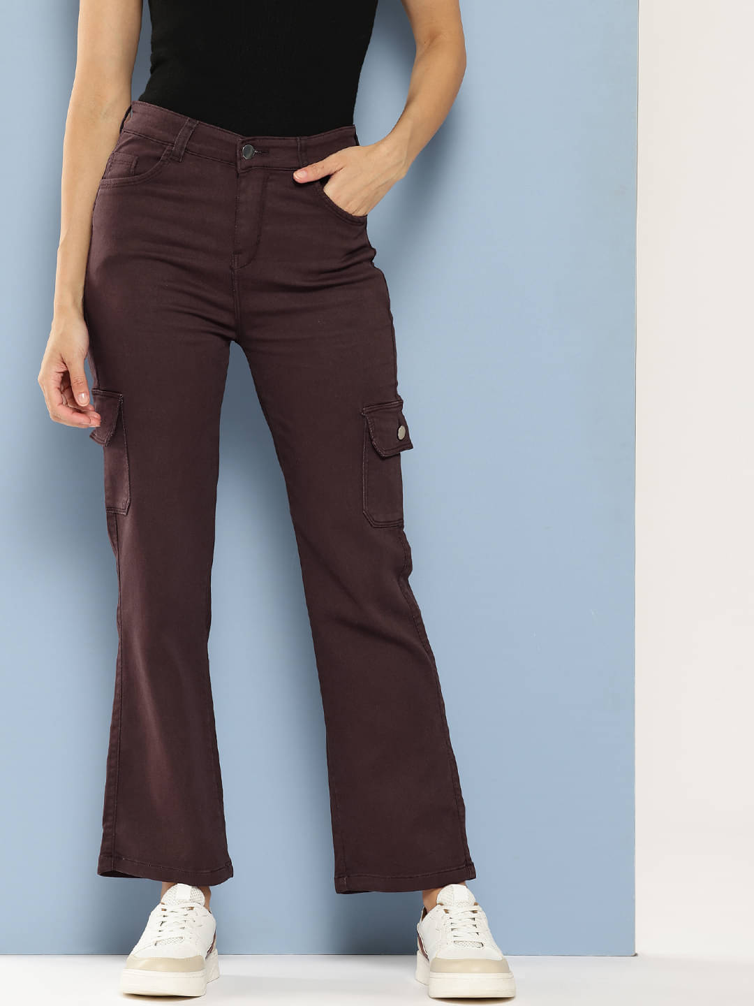     			Aarika - Brown Denim Regular Fit Women's Jeans ( Pack of 1 )