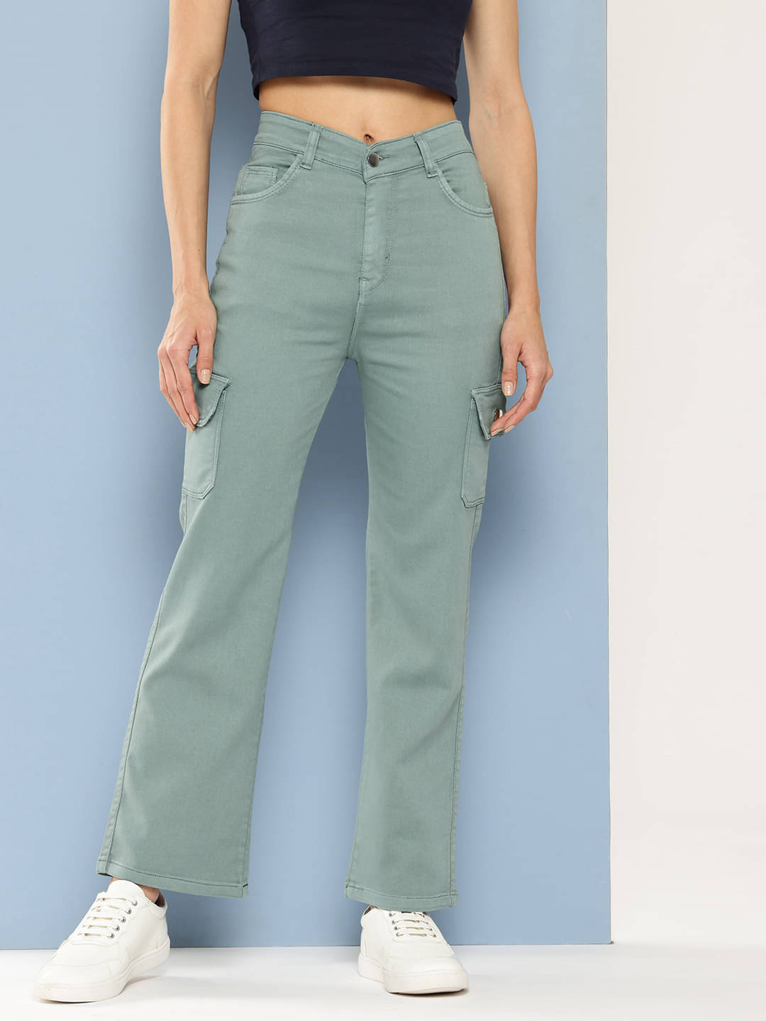     			Aarika - Green Denim Regular Fit Women's Jeans ( Pack of 1 )