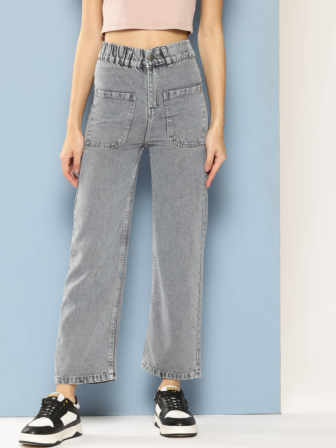     			Aarika - Grey Denim Regular Fit Women's Jeans ( Pack of 1 )