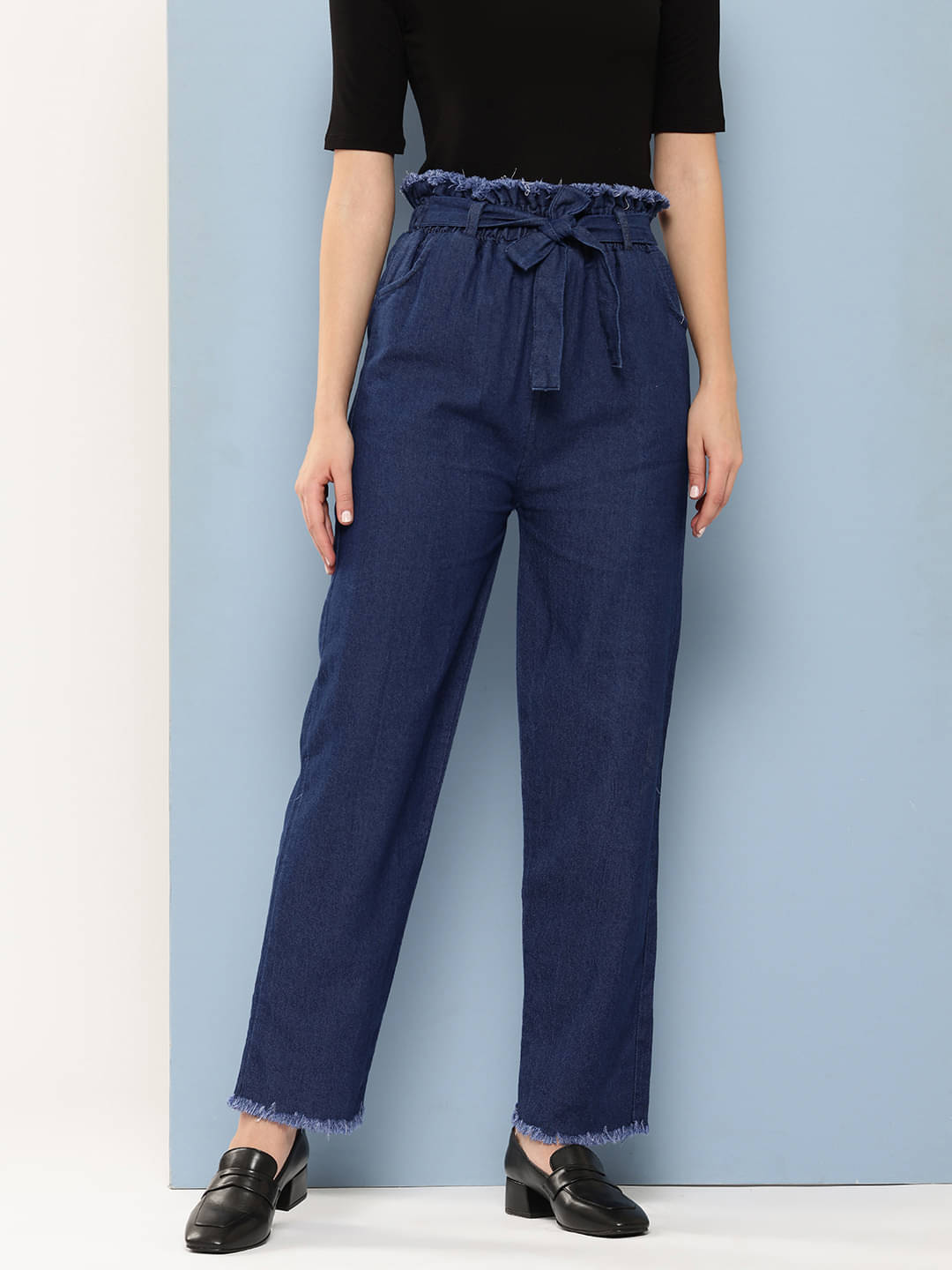     			Aarika - Navy Blue Denim Regular Fit Women's Jeans ( Pack of 1 )