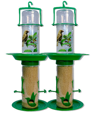 Amijivdaya Bird Feeder Green W