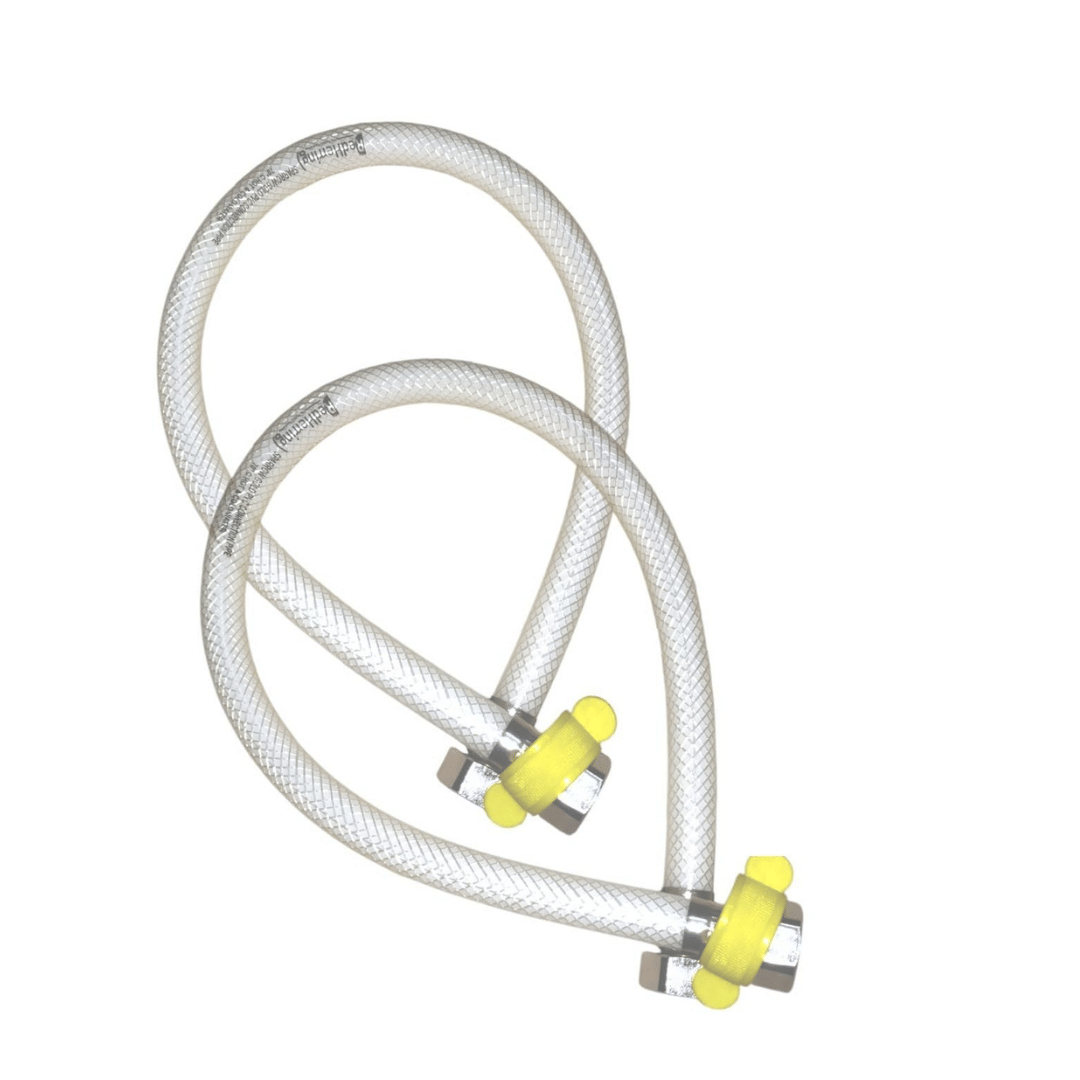 BATHONIX 24" PVC Hot & Cold Water - Pack of 2 PVC Connection Pipe BATHONIX 24" PVC Hot & Cold Water - Pack of 2 PVC Connection Pipe