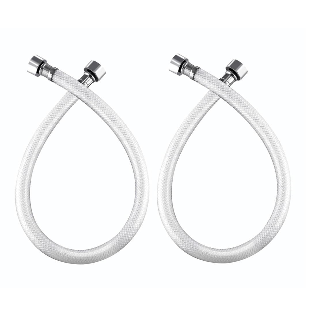 BATHONIX 24" PVC Hot & Cold Water (Pack of 2) PVC Connection Pipe BATHONIX 24" PVC Hot & Cold Water (Pack of 2) PVC Connection Pipe