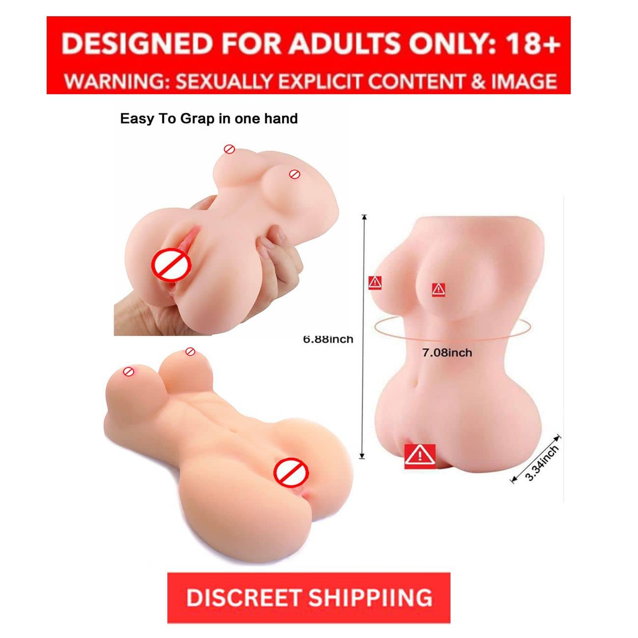 Breast & Vagina Hot Sexy Doll for Men Masturbation Enjoy real Partner Sex ( Free Lube)